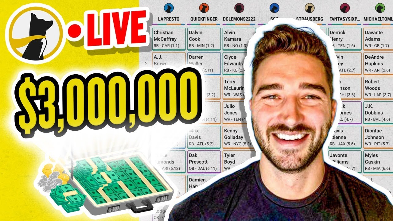 Best Ball Mania 4 Draft $25 to Win $3,000,000!