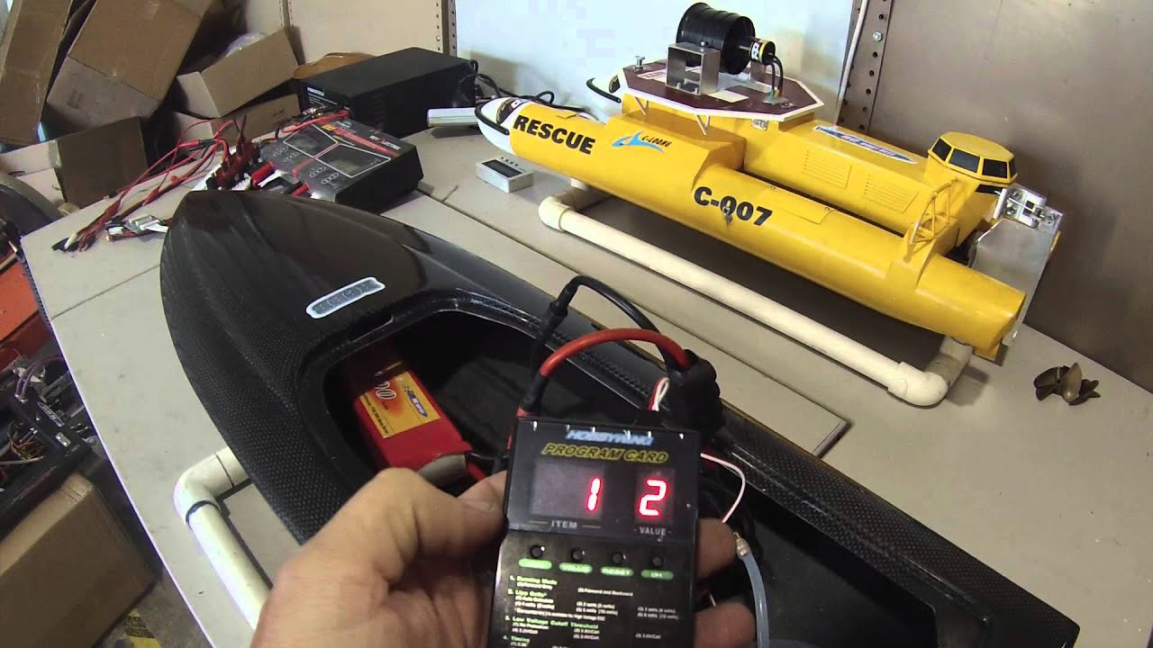 Как запрограммировать морской Hobbywing 180a ESC