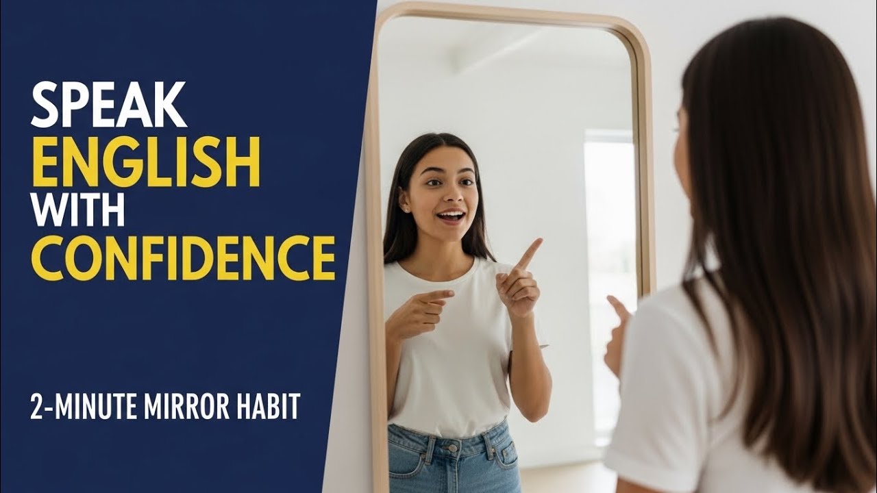 🪞The Mirror Practice Habit – Speak English with Confidence/English shadowing practice 