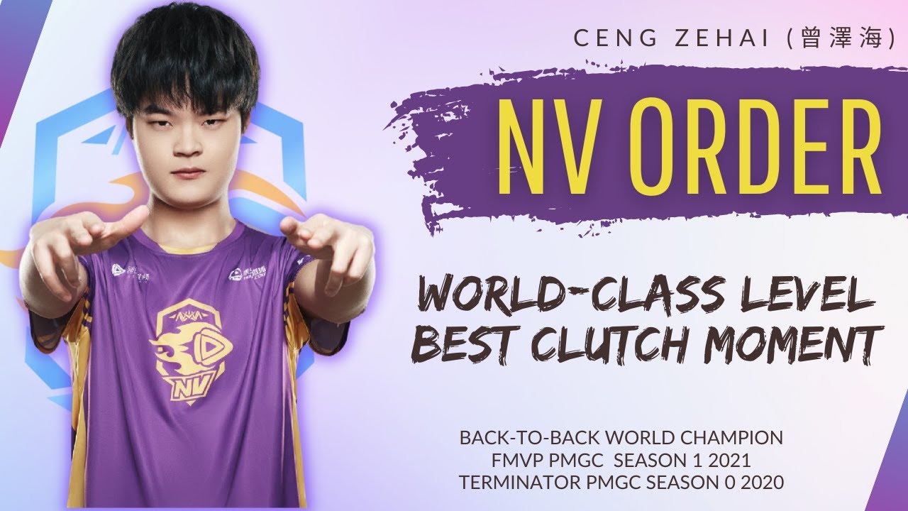 NV ORDER - Best Clutch Moment | PUBG MOBILE WORLD MVP & TERMINATOR | PMGC & PEL Match