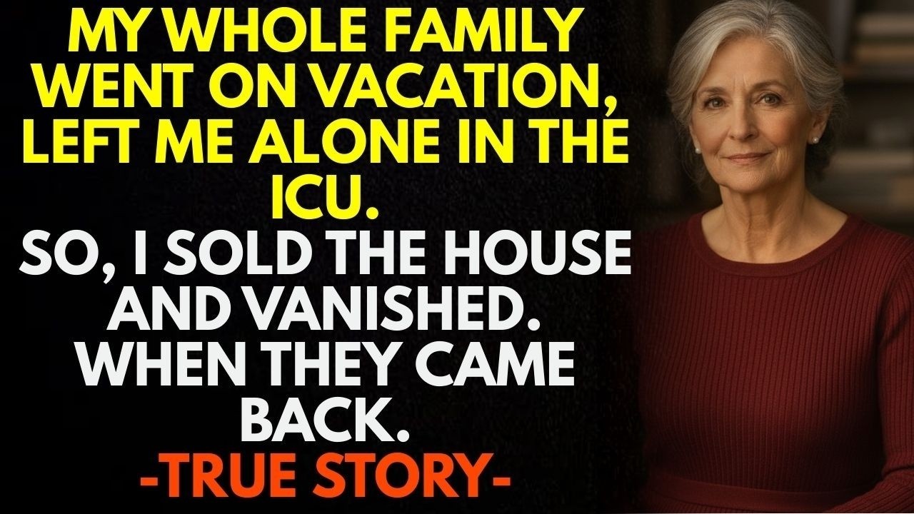 HER TRUE STORY FROM TEXAS👵💔I Was in the ICU When My Family Left for Vacation—But When They Returned…