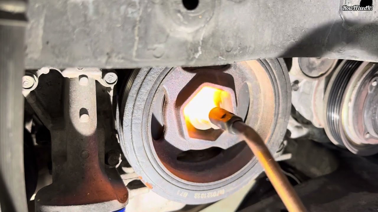 How To Remove A Seized Crankshaft Bolt/Rusted Crank Bolt Removal Procedure #torch