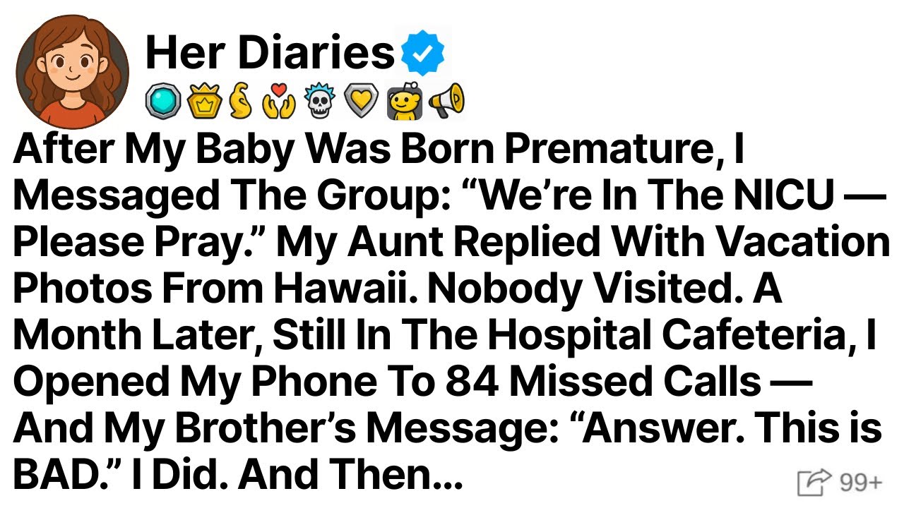 After My Baby Was Born Premature, I Messaged The Group: “We’re In The NICU — Please Pray.” My Aunt