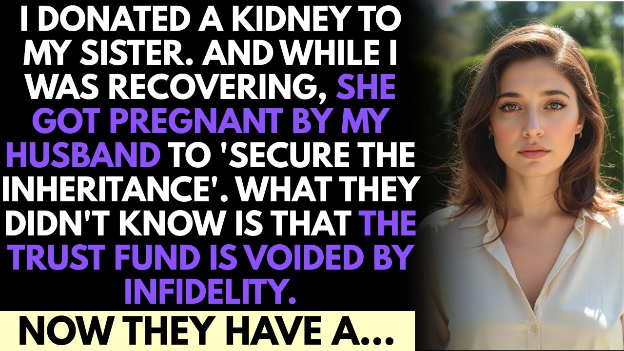 I Donated A Kidney To My Sister... And While I Was Recovering, She Got Pregnant By My Husband.