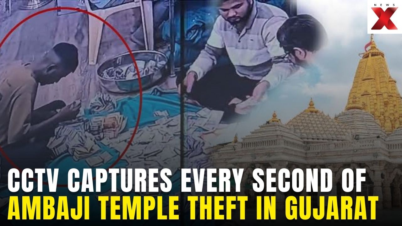 CCTV Catches Theft at Gujarat's Ambaji Temple | Full CCTV Explained | NewsX