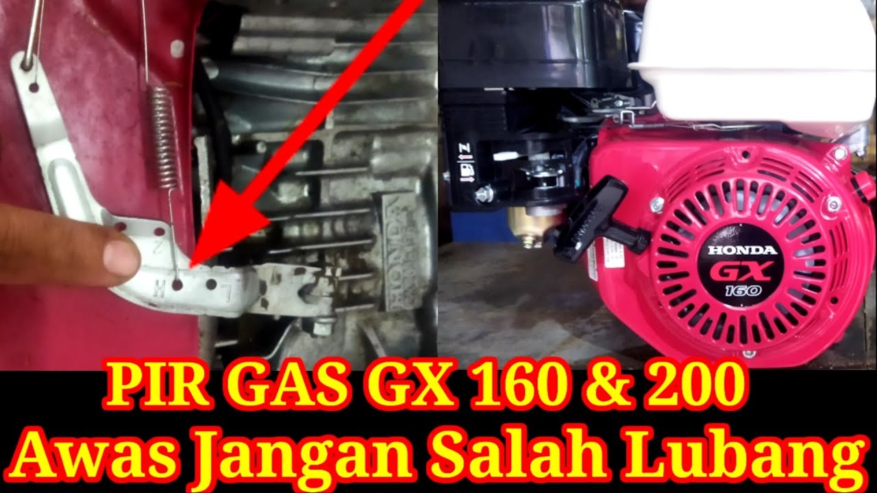 Cara Memasang Per Gas Mesin penggerak GX 160/200.