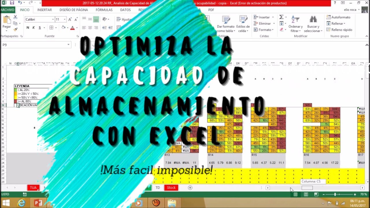 Optimización de la densidad de almacenamiento en un centro de distribución con EXCEL