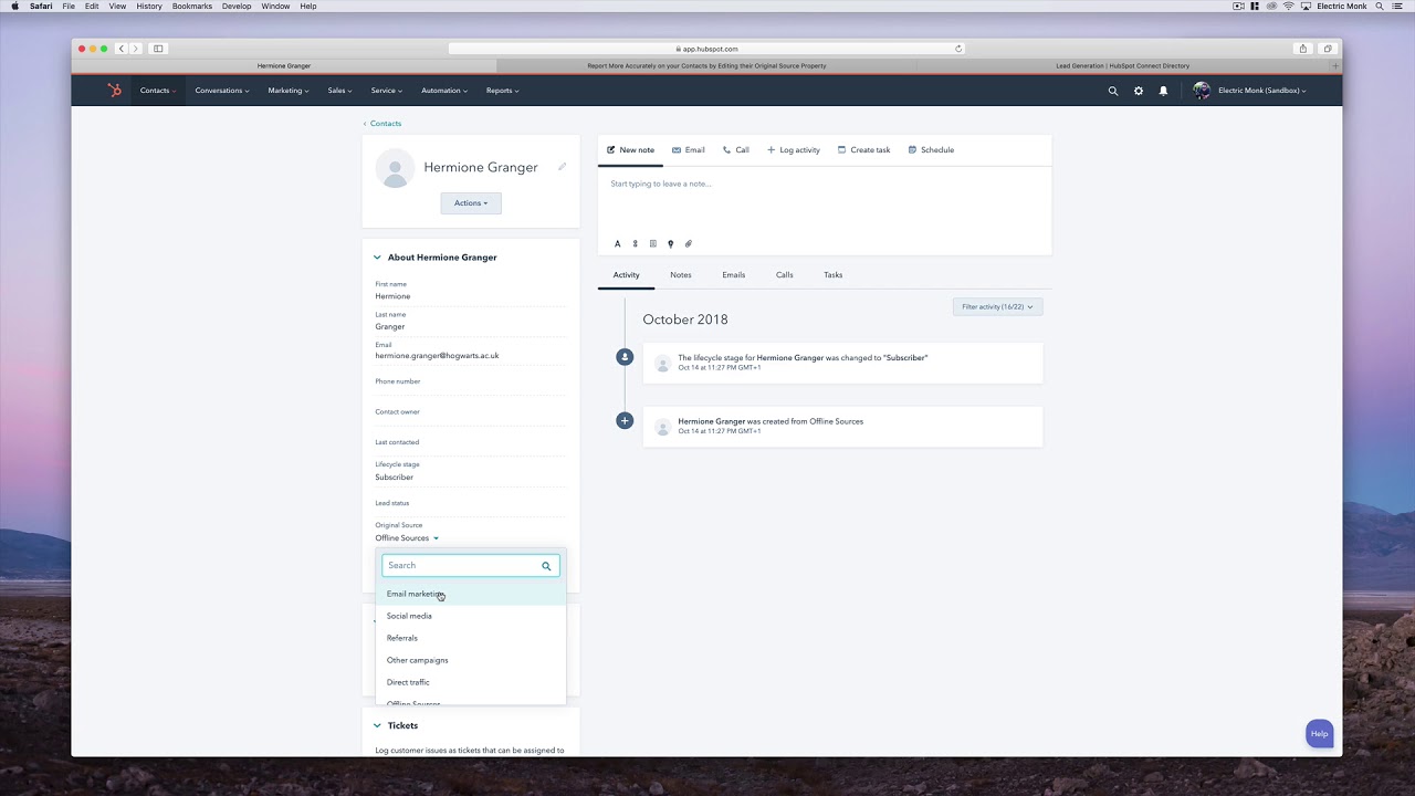 How To Edit The Original Source Property In HubSpot
