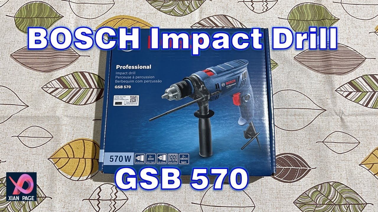 BOSCH Professional Impact Drill GSB 570 Unboxing