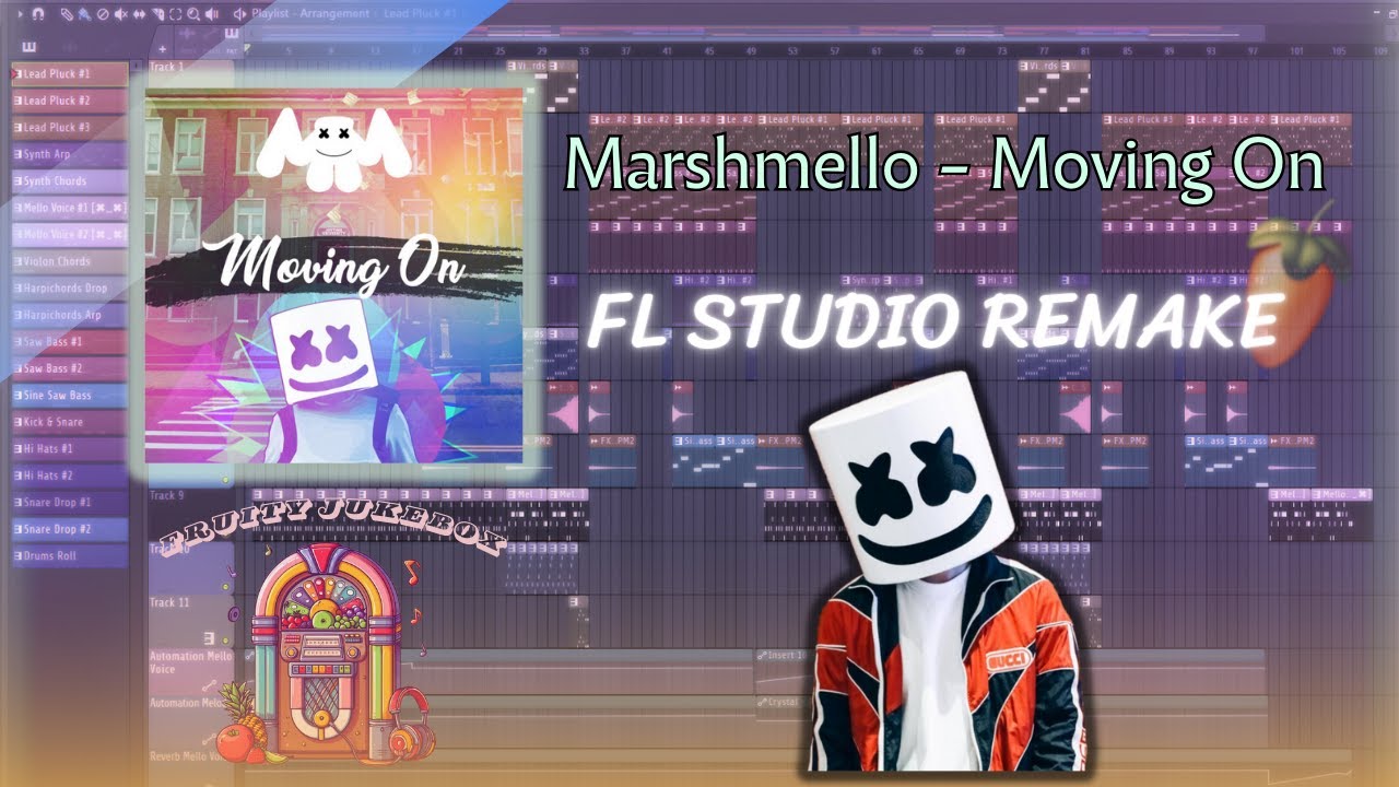 Marshmello - Moving On (FL Studio Remake) | Instrumental 🎒
