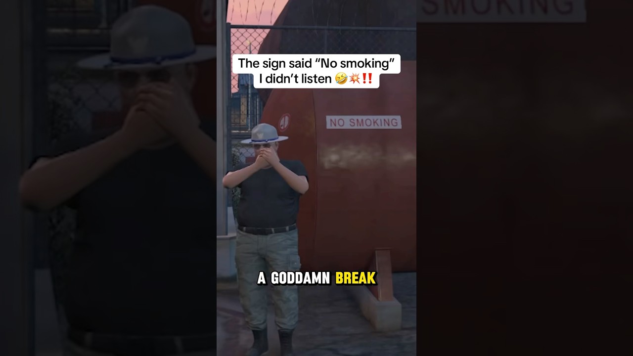 Take signs very seriously🤣‼️ #gta #gtaonline #gtaviral #fivemhighlights