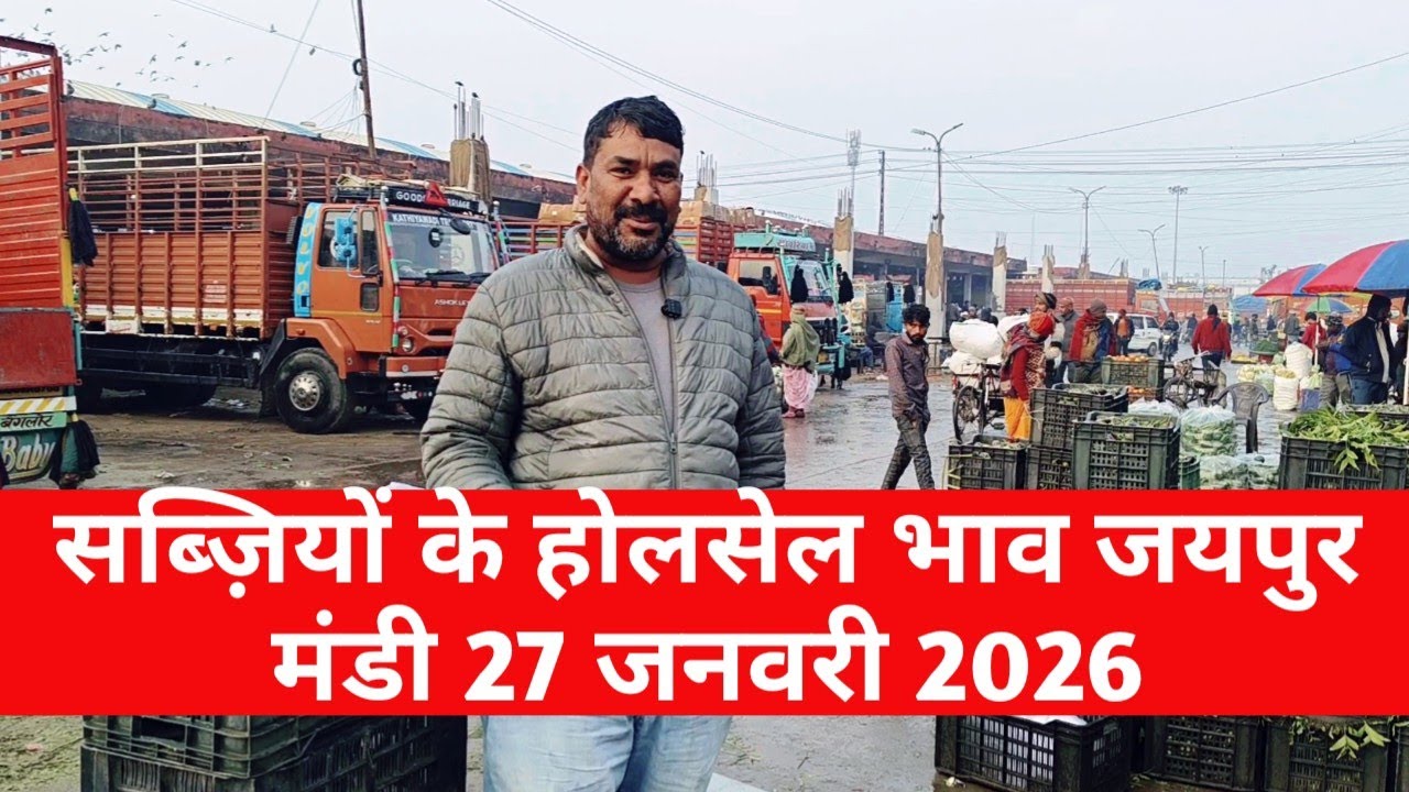 27 जनवरी 2026 सब्जियों का भाव | जयपुर सब्जी भाव | सब्ज़ियों के भाव जयपुर / vegetable market Jaipur