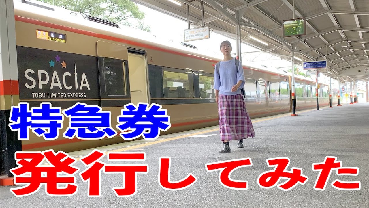 【東武線】初めて券売機で特急券を買ってみた｜日光ひとり旅