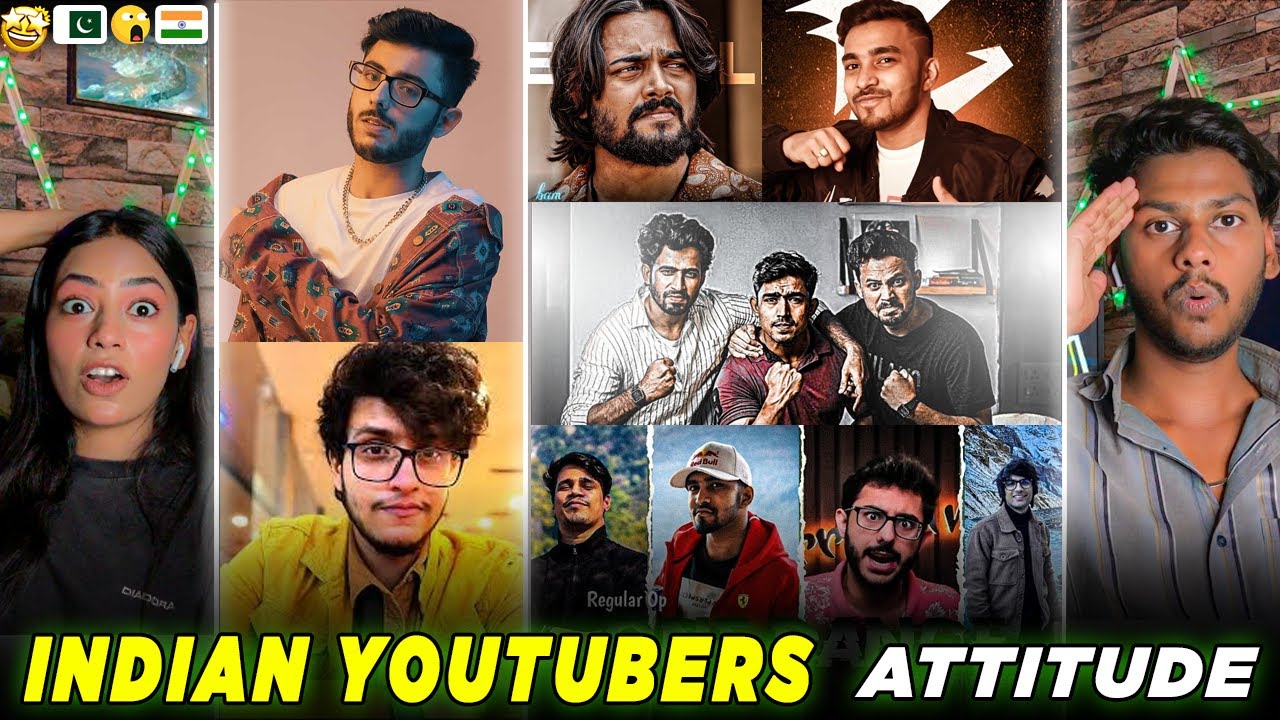 Pakistani React on Indian YouTubers Full Attitude Videos 😈| Indian YouTubers Savage Reply