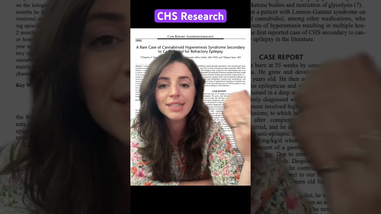 A new case study on #chs, the first documented case caused by only #cbd (& the Keto diet)