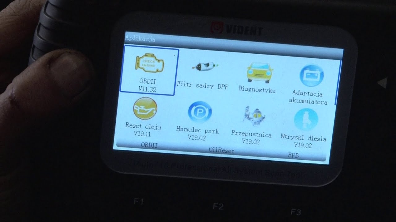 Diagnoskop Vident iAuto 710 (AutoXscan RS820pro) diagnostyka cz3.