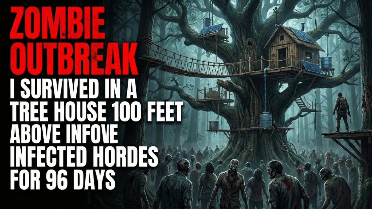 ZOMBIE OUTBREAK: I Survived in a Tree House 100 Feet Above Infected Hordes for 96 Days