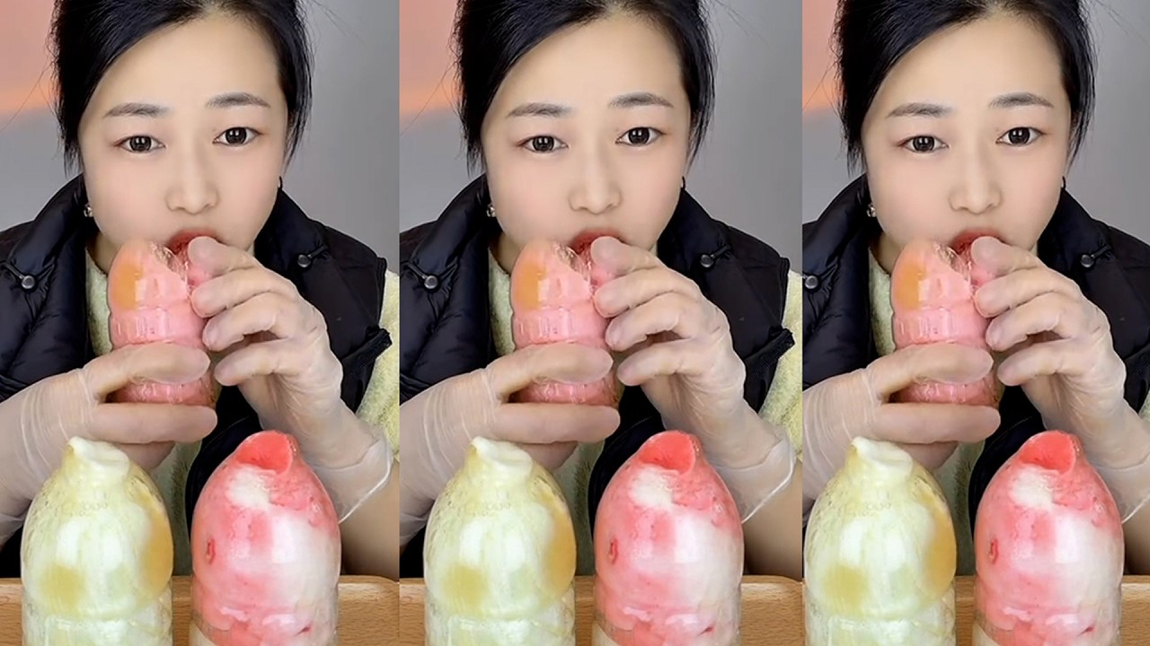 ASMR MUKBANG ICE EATING SOUNDS FROM THE FROZEN WATER