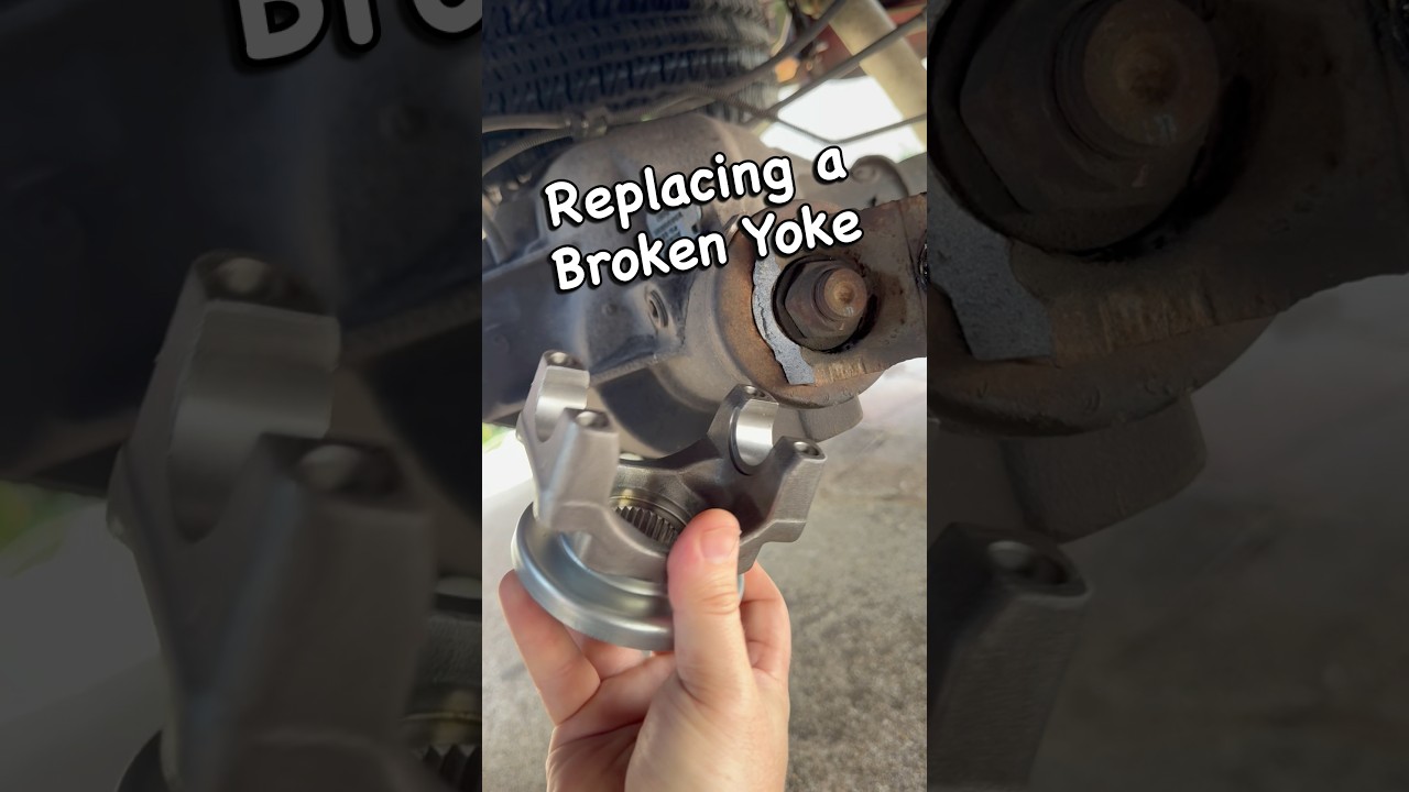Replacing the yoke on a rear end the easy way #mechanic #autorepair #tipsandtricks