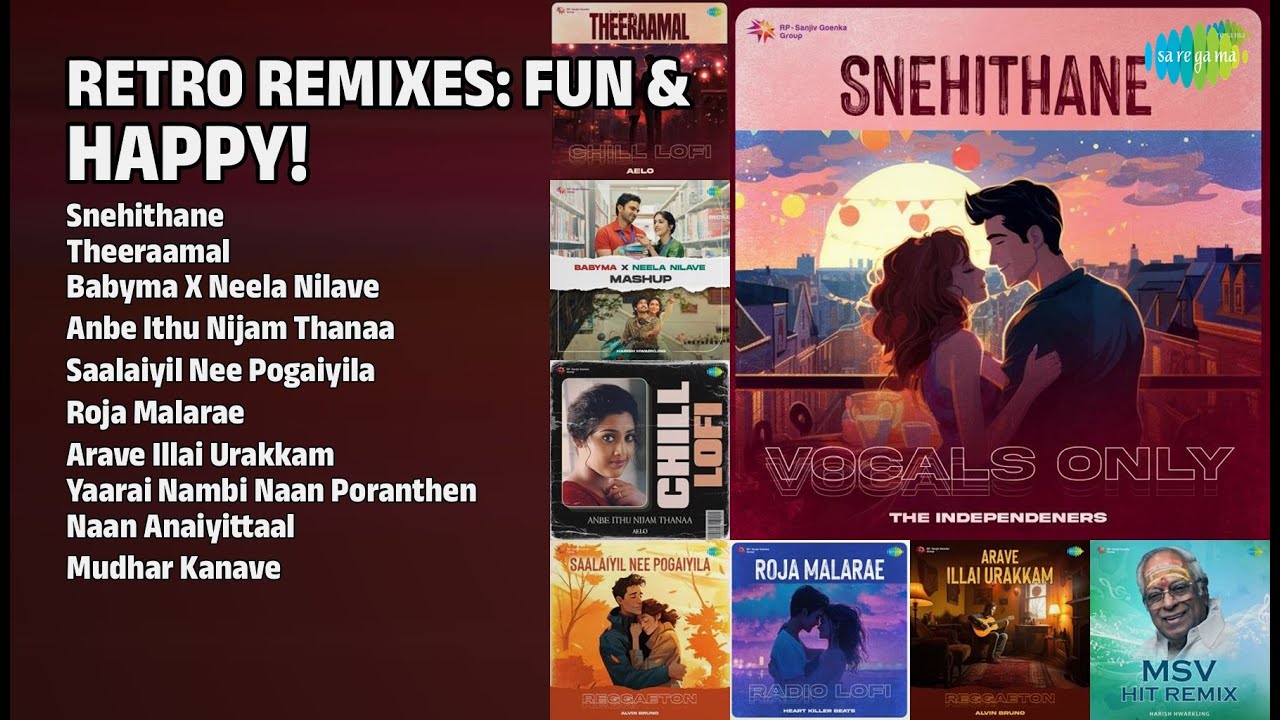 திவ்யா: Fun Retro Remixes! | Divya Vivekanandan Songs | Snehithane | Theeraamal