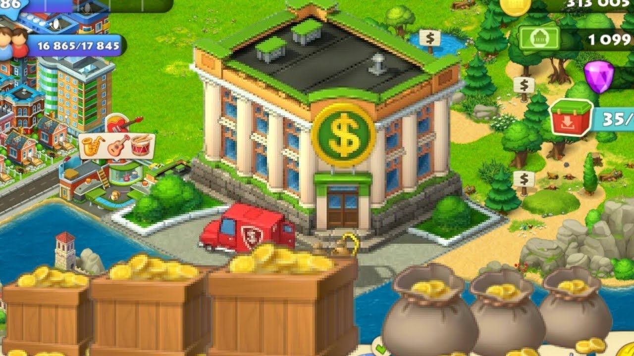 UNLOCKING BANK IN TOWNSHIP GAME LEVEL 86 !!!