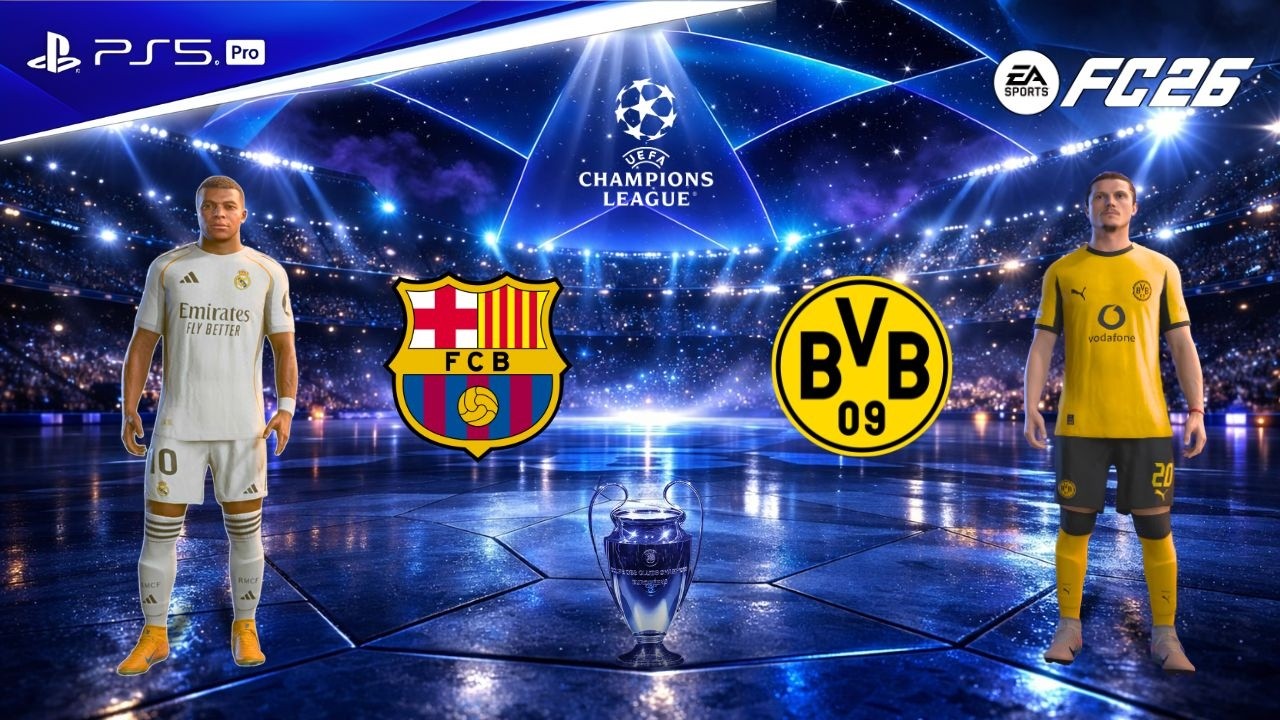 Real Madrid vs Borussia Dortmund 🔥 UEFA Champions League | FC 26 PS5 Pro Gameplay