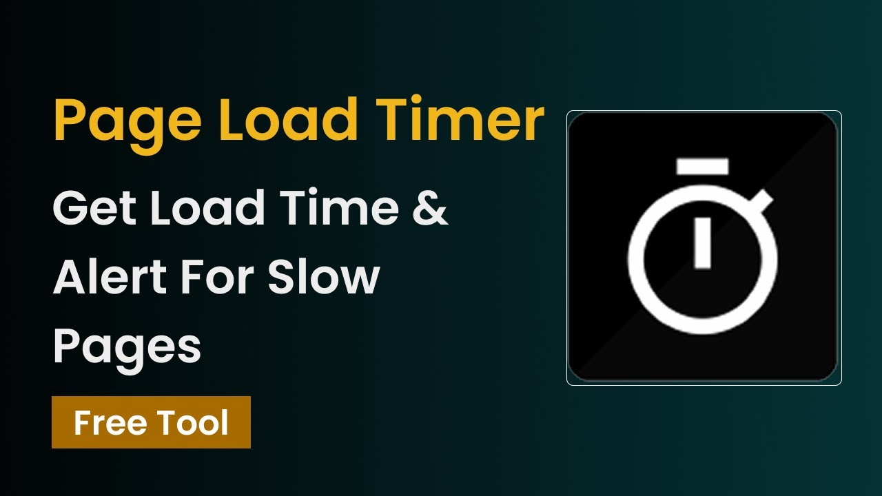 Как использовать #PageLoadTimer для определения времени загрузки веб-страницы и автоматического о...
