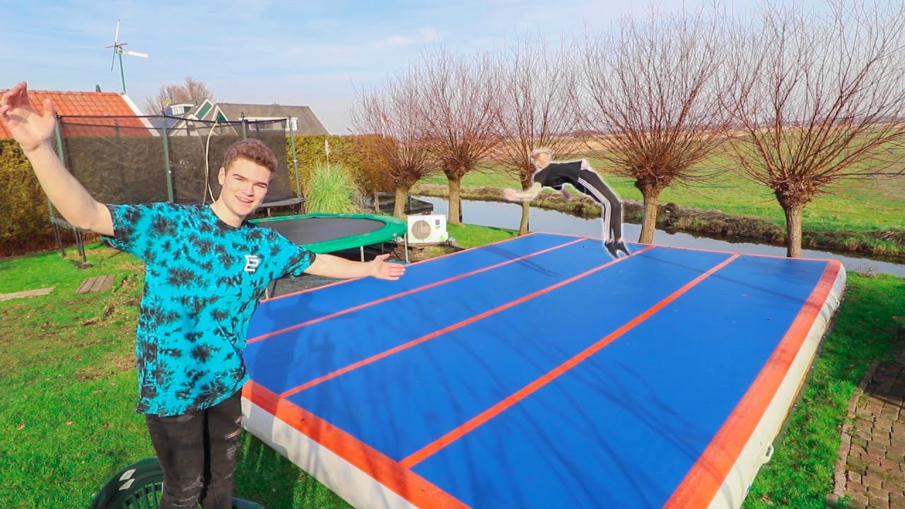 THE ULTIMATE BACKYARD IS BACK! (Trampolines & Airtrack)