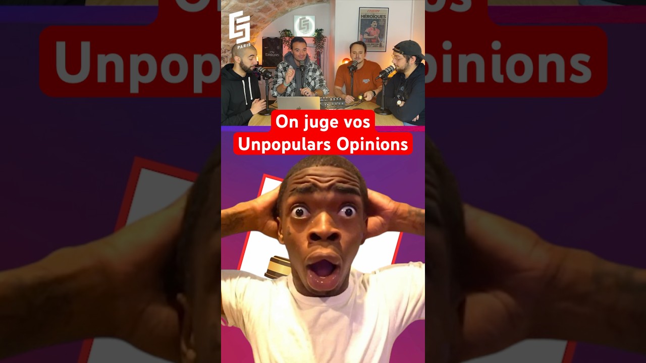 On juge vos Unpopulars Opinions FOOT ! #shorts #psg #unpopularopinion #football #wze