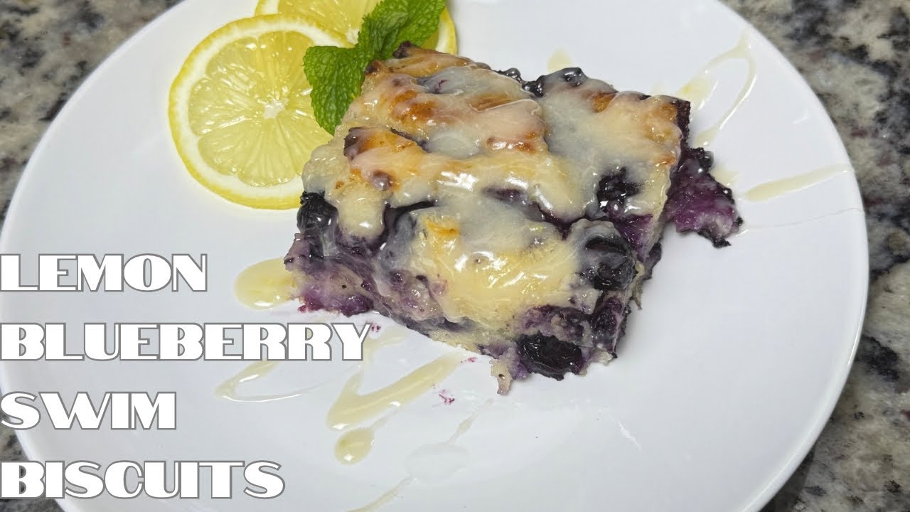 LEMON BLUEBERRY SWIM BISCUITS | BUTTERMILK SWIM BISCUITS | HOMEMADE BISCUITS
