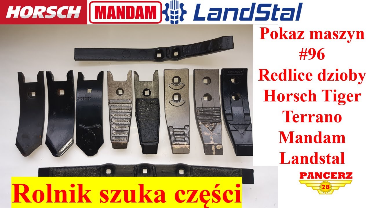 HORSCH Terrano Tiger Mandam Landstal Agrimet Bednar Fenix redlice dłuta dzioby  Cennik 2022.02.12