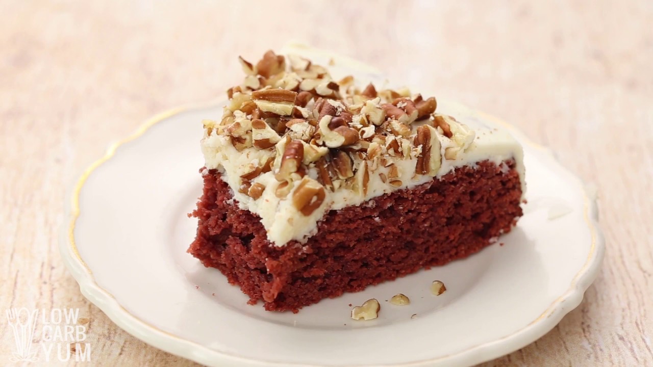 Low Carb Sugar Free Red Velvet Cake