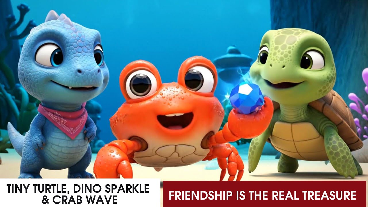 Tiny Turtle, Dino Sparkle & Crab Wave - Friendship is the Real Treasure