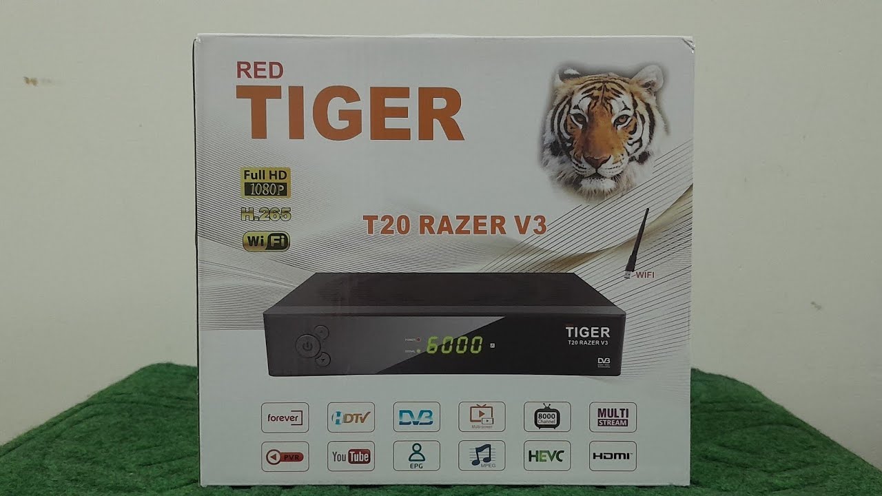 Tiger T20 Razer V3 Digital Satellite Receiver l Dolby  l USB WiFi Device Inc. l Review l Urdu l