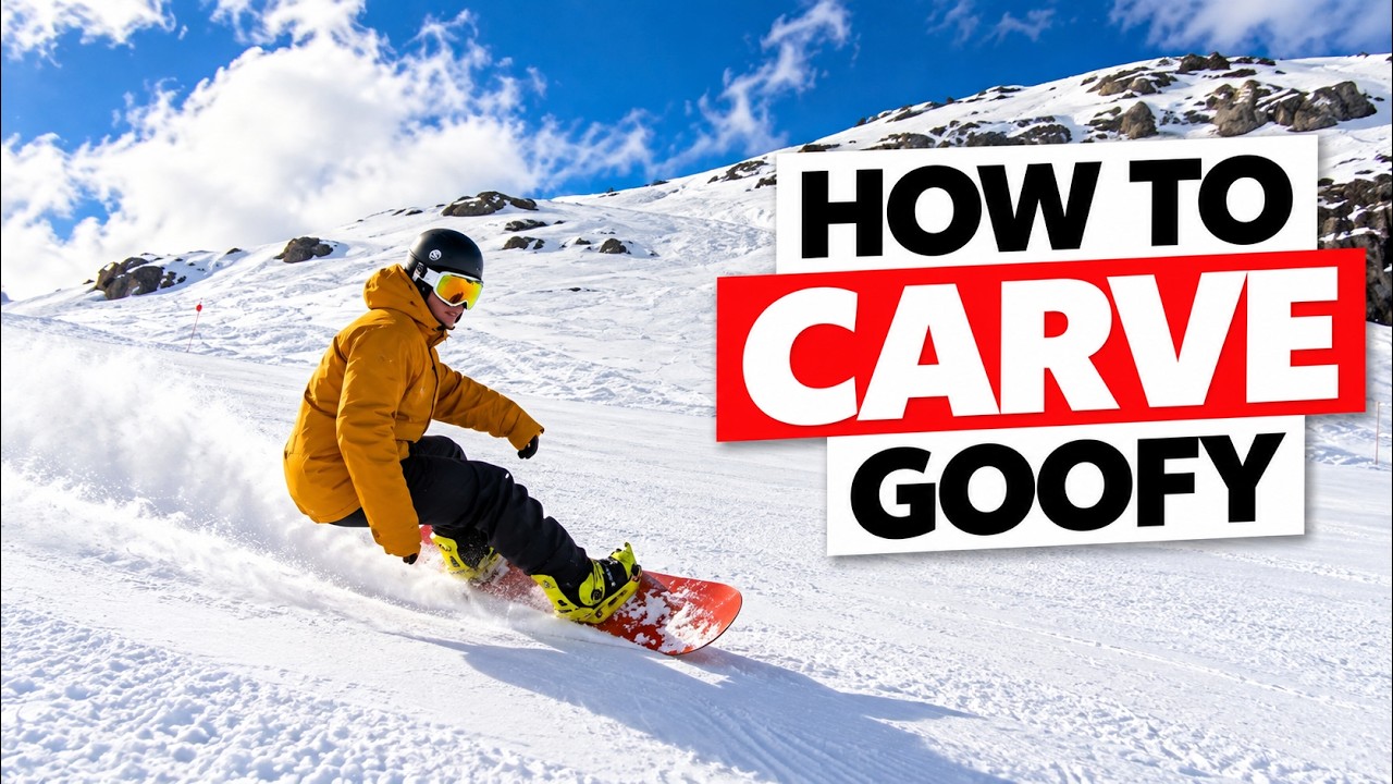 How to Carve on a Snowboard Goofy - How to Snowboard
