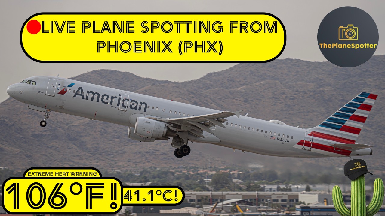 🔴LIVE Plane Spotting Airport RUSH HOUR! Phoenix Sky Harbor International Airport (PHX) ✈️ | 6/12/26