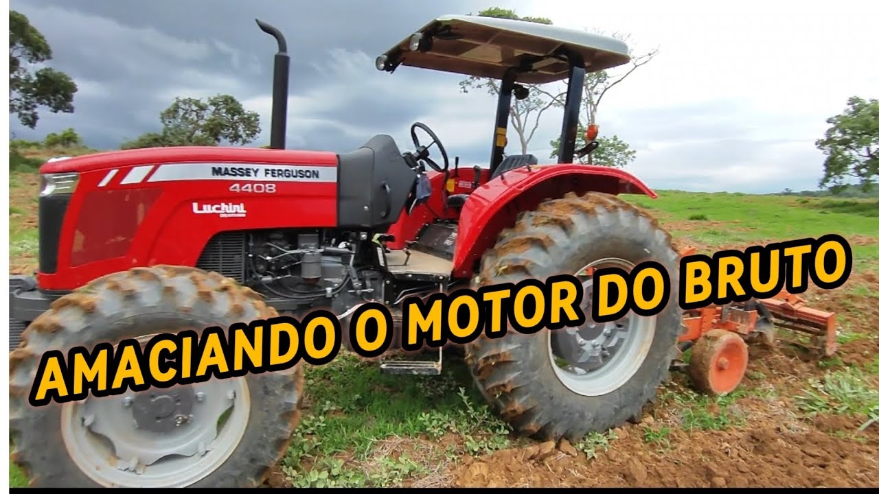 AMACIANDO O MOTOR/DO TRATOR 4408/ NO SUBSOLADOR