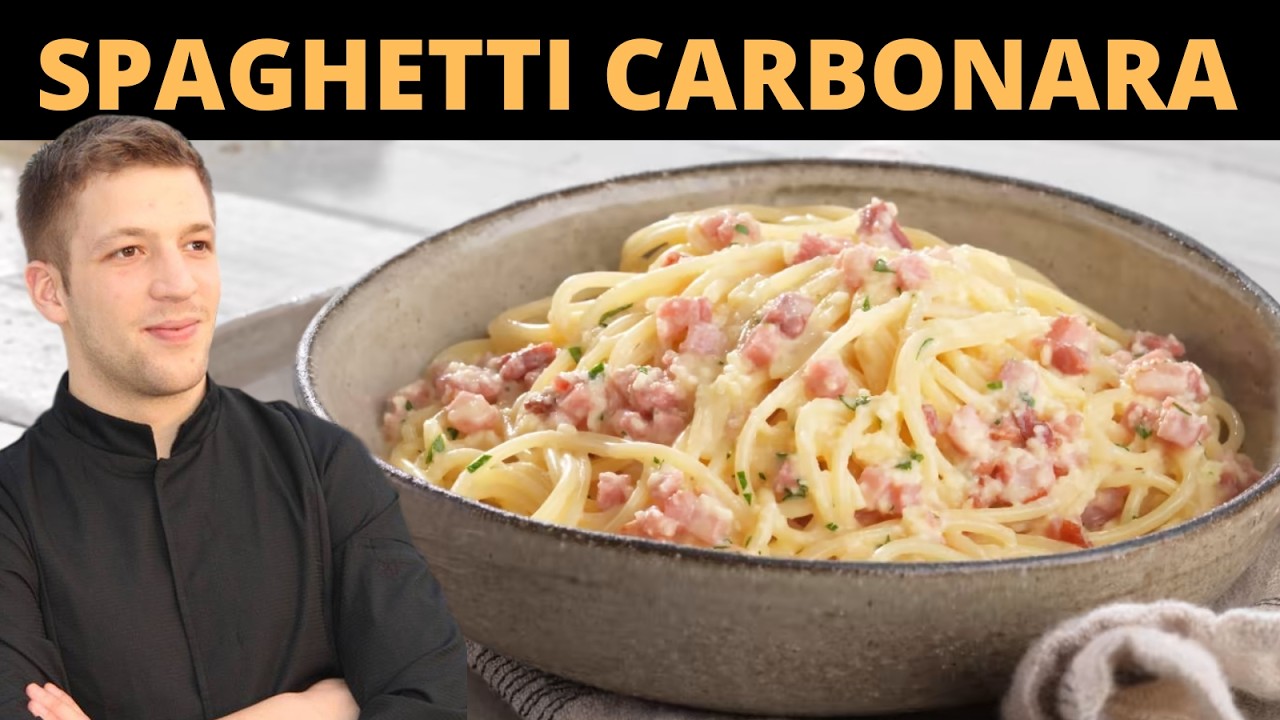 Comment faire des SPAGHETTI CARBONARA avec de la crème