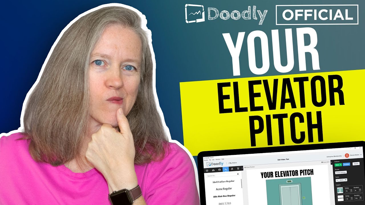 How to Create YOUR ELEVATOR PITCH with Doodly