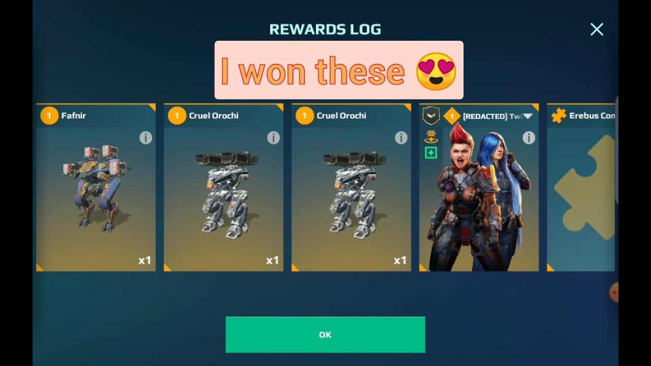 My rewards and 200 coin chest opening | War Robots