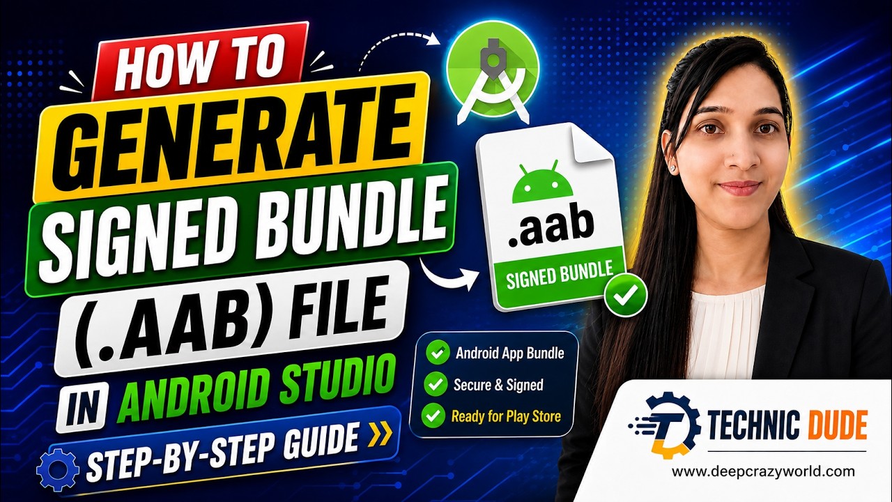 How to Generate Signed Bundle (.aab) File in Android Studio | Step-by-Step Guide