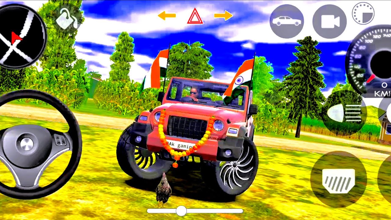 Modified Mahindra Thar😈Games:Indian Green Thar (Gadi Wala Games)Car Game Android Game #2025