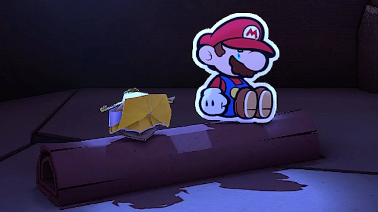 Mario Shows Emotions After Bobby's Death - Paper Mario The Origami King