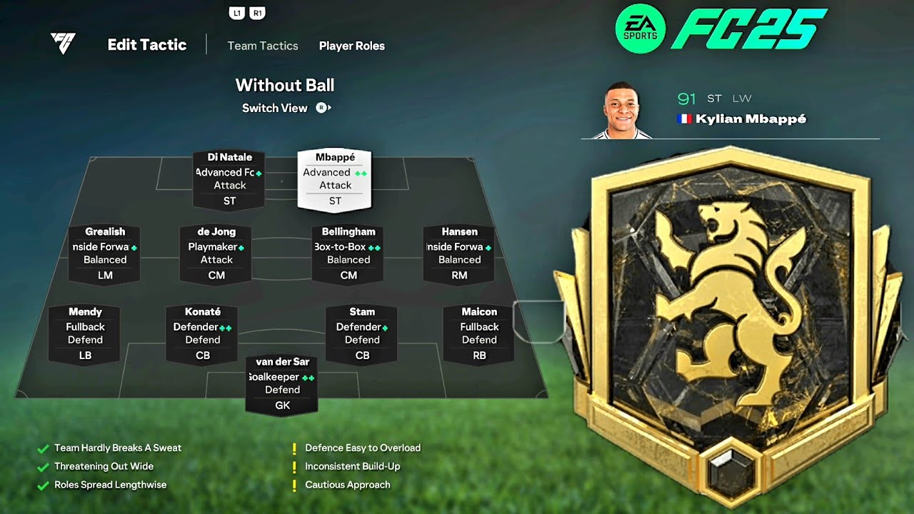 MY ELITE DIVISION CUSTOM TACTICS | EA FC 25 ULTIMATE TEAM