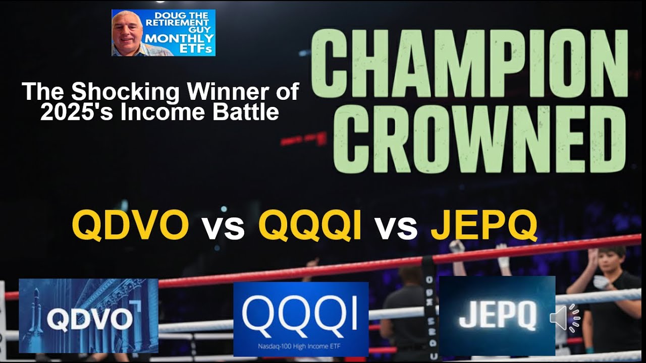 The 2025 Monthly ETF Income Battle &mdash; QDVO vs QQQI vs JEPQ! Who Wins?