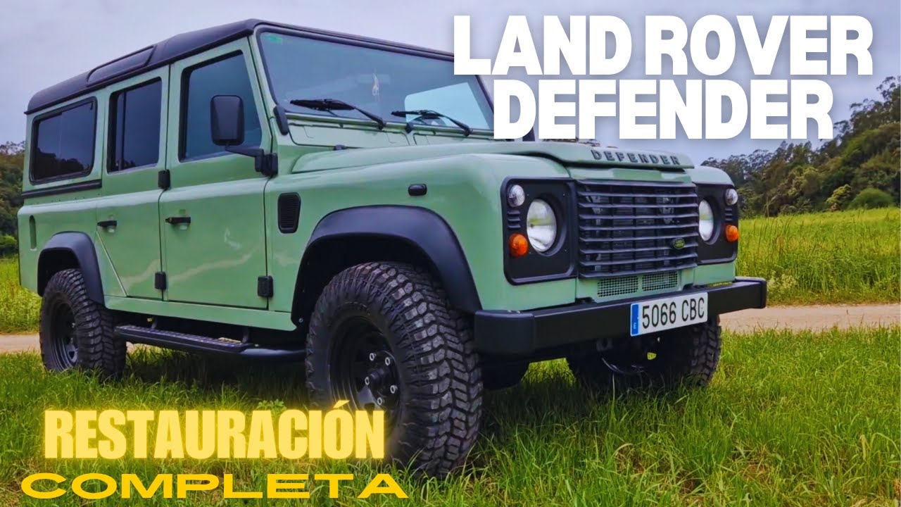IMPRESIONANTE RESTAURACIÓN DE NUESTRO LAND ROVER DEFENDER.Proceso completo, chapa, mecanica, pintura