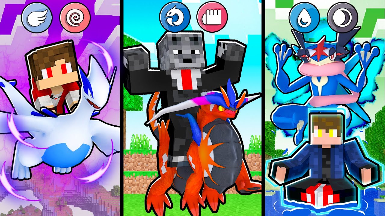 ESCOLHA o MELHOR POKÉMON de CADA TIPO no MINECRAFT PIXELMON