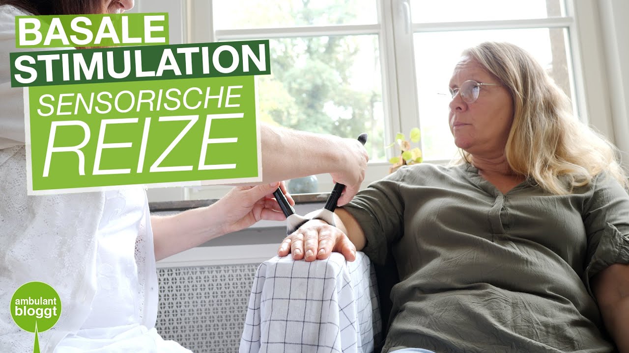 Arm ausstreichen | Basale Stimulation | Apoplexie-Patientin