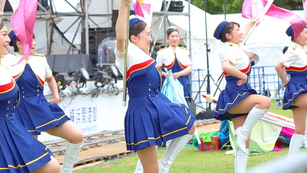 カラーガード・神奈川県警察音楽隊（横浜開港祭・官公庁音楽隊LIVEステージ）