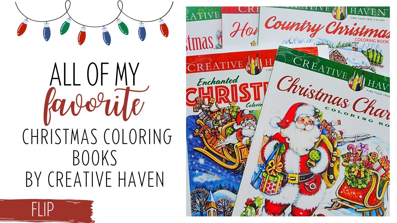 These are My FAVORITE Christmas Adult Coloring Books from Creative Haven